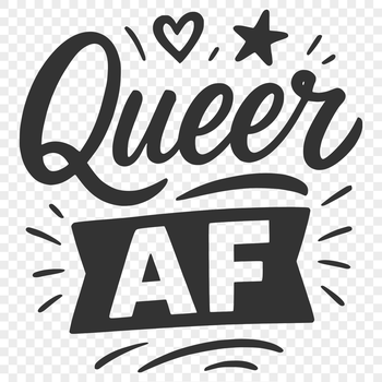 LGBTQ pride quotes in a minimalist vector design suitable for cutting machines or laser engraving.