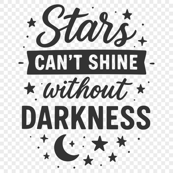 Inspirational quote in bold typography, suitable for use with cutting machines or laser engraving.