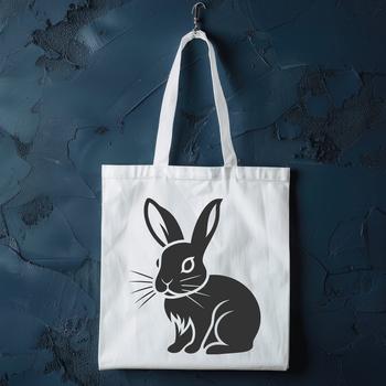 Cute Sitting Rabbit - SVG