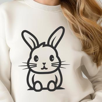 An illustration of a lovable animal sitting with its body fully visible in a basic vector art style.
