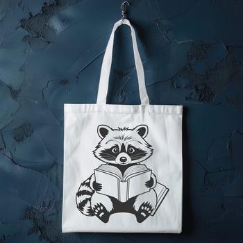 A detailed illustration of a raccoon in SVG format, suitable for digital and commercial use.