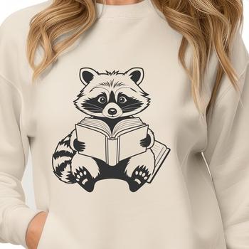 A vector illustration of a raccoon, suitable for graphic design and cutting machine projects.