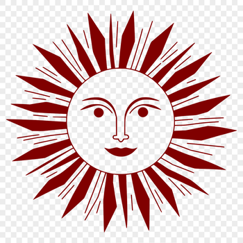 A simple, scalable graphic representation of the sun in SVG design.
