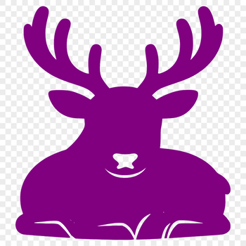 Illustration of a reindeer in a Christmas theme, suitable for commercial or personal use as a vector design.