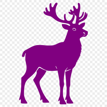 A simple outline illustration of a reindeer, suitable for commercial or personal use in various design projects.