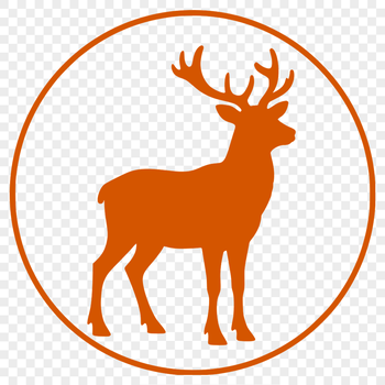 A realistic vector illustration of a reindeer, suitable for Christmas-themed designs.