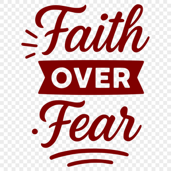 Inspirational faith quotes in vector format, suitable for digital designs and craft projects.