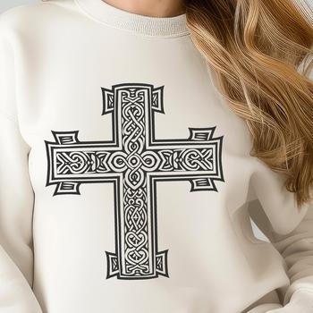 Ornate Cross SVG, PNG, PDF And DXF Files