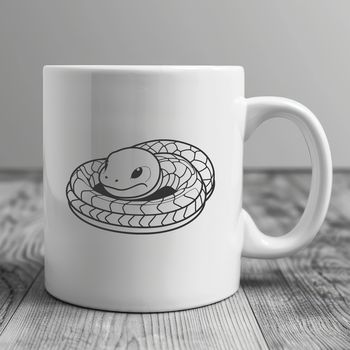 A detailed illustration of a snake's body, suitable for vector design.