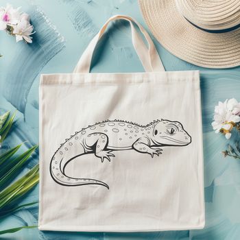 An illustration of a reptile with scaly skin and sharp claws, suitable for graphic design projects.
