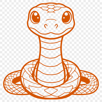 A colorful illustration of a snake, created as vector art for commercial or personal projects.