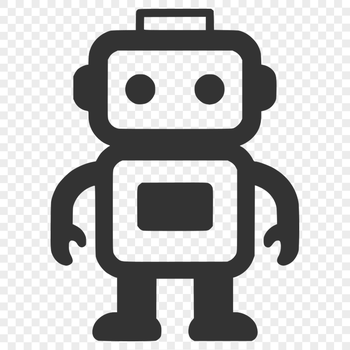 Robot illustration in a futuristic sci-fi style.