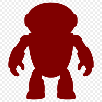 A futuristic robot illustration created in vector format, suitable for various applications.