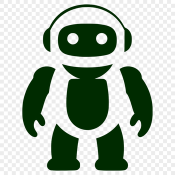 A futuristic sci-fi robot designed as a vector graphic, suitable for commercial and personal use.