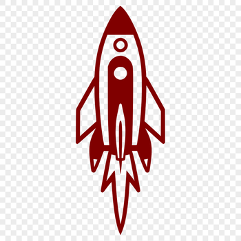 A high-resolution vector illustration of a futuristic spaceship designed for space exploration.