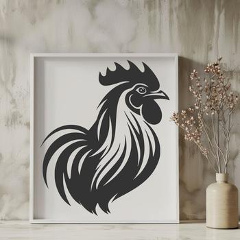 Artistic Cockerel - Cricut SVG