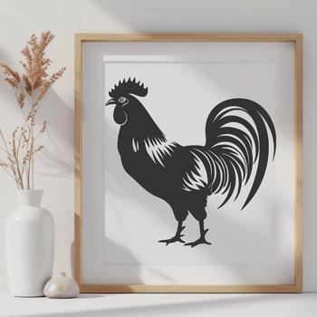 Stunning Rooster SVG, PNG, PDF And DXF Files