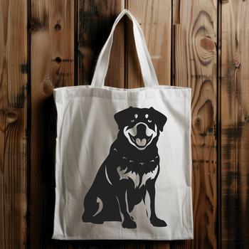 Free Sitting Rottweiler SVG