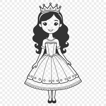 A young female character in a royal setting, suitable for personal or commercial projects.