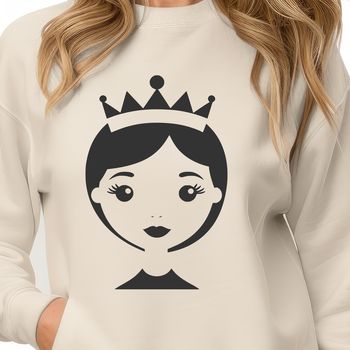 A digital illustration of a female princess character.