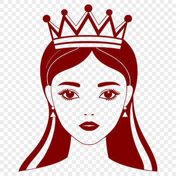 Female character illustration in vector format, suitable for various digital uses.