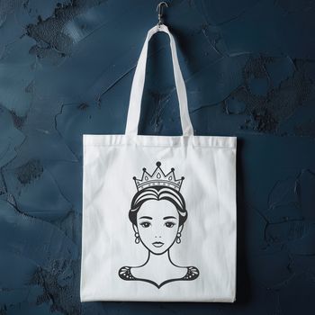 A vector illustration of a young female princess with a crown.