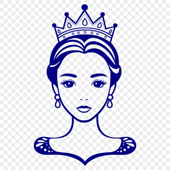 A young female princess with a tiara and a kind expression.
