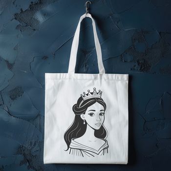 A high-quality vector illustration of a young female princess.
