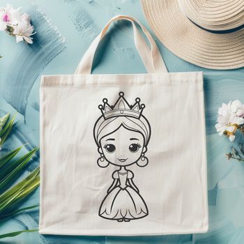 A royalty-free illustration of a young princess in a fantasy setting.