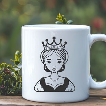 A young female princess character in a regal dress, suitable for crafting or design projects.