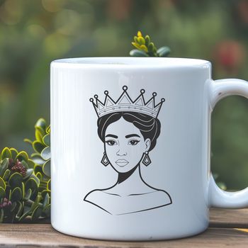 A royalty-free female character illustration in vector format.