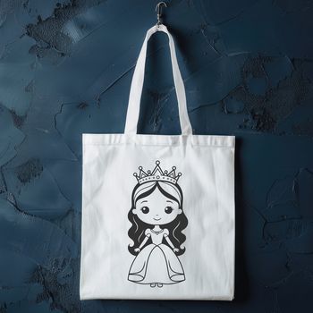 A royalty-free illustration of a young female princess in a medieval-inspired gown.