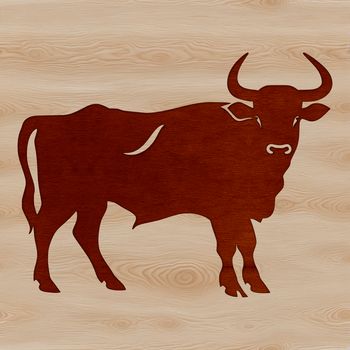 An SVG vector graphic of a cow suitable for various design applications.