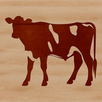 A high-quality SVG graphic illustration of a domesticated farm animal.