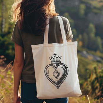 A simple, detailed illustration of the Sacred Heart, suitable for religious or spiritual contexts.
