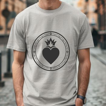 A stylized illustration of the Sacred Heart, suitable for various digital designs.