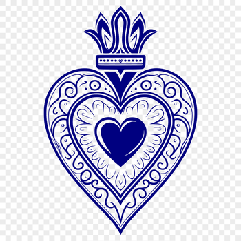 Image of a Sacred Heart symbol, suitable for various applications.
