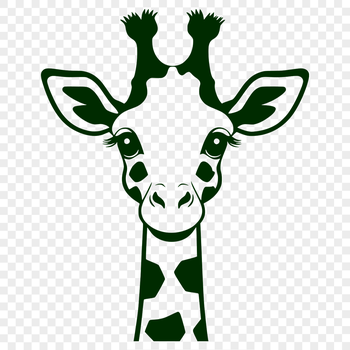A tall savannah animal with a long neck and spotted coat.