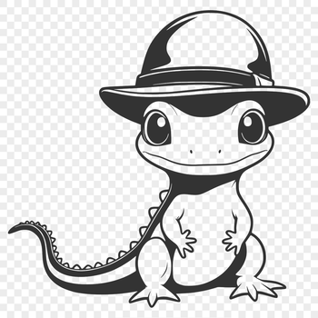 An SVG graphic representation of a salamander, suitable for various design applications.