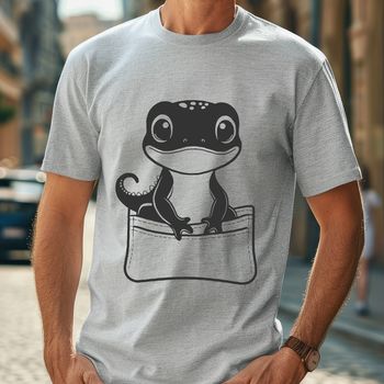 A stylized illustration of a salamander, suitable for use as clip art in various digital design applications.