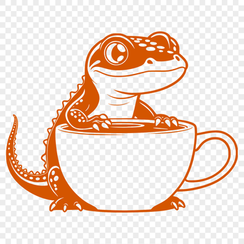 A digital illustration of a salamander, suitable for vector graphics design.