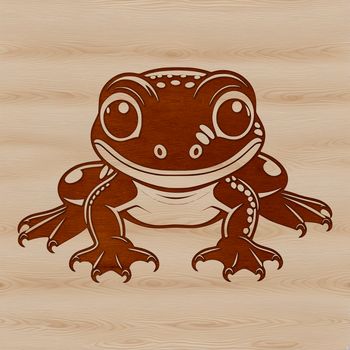 Illustration of a salamander in vector format.