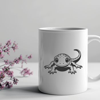 A colorfully illustrated salamander graphic, suitable for digital design projects.