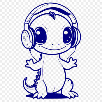 A colorful illustration of a salamander in digital vector format, suitable for various design applications.
