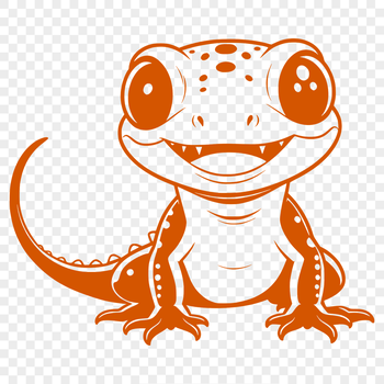 An SVG design featuring a colorful salamander illustration.