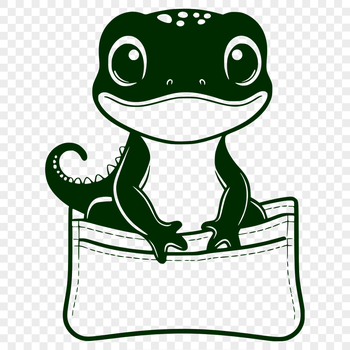 A colorful salamander illustration created as vector art for various design applications.