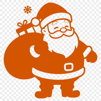 Jolly Old Saint Nick Vector Art Illustration of Father Christmas Claus in a festive holiday outfit, ready for commercial or personal use.