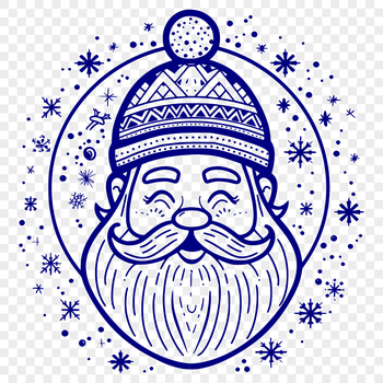 A digital illustration of Saint Nicholas in festive attire, suitable for Christmas-themed designs and crafts.