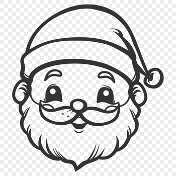 Free Unique Father Christmas Vector Art