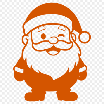 Christmas Icon - Santa Claus Design A vector illustration of Father Christmas in red suit and hat.